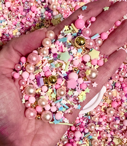 Candy Castle Sprinkles, Fake Sprinkle Mix, Pastel Sprinkles, 40 Grams