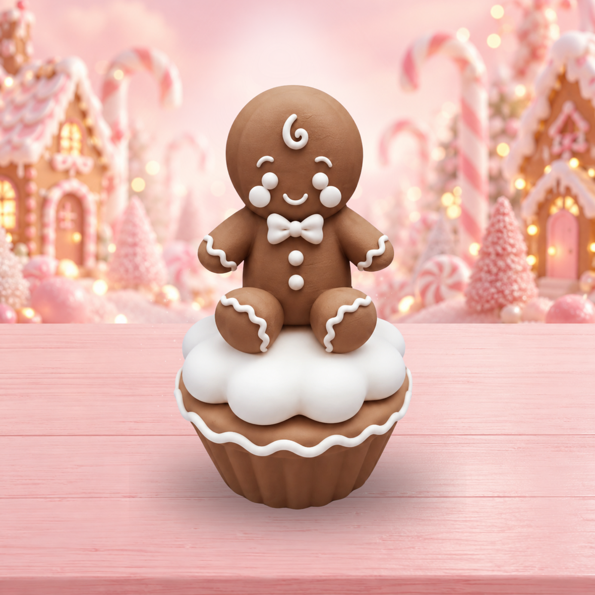 Gingerbread Cupcake and Topper