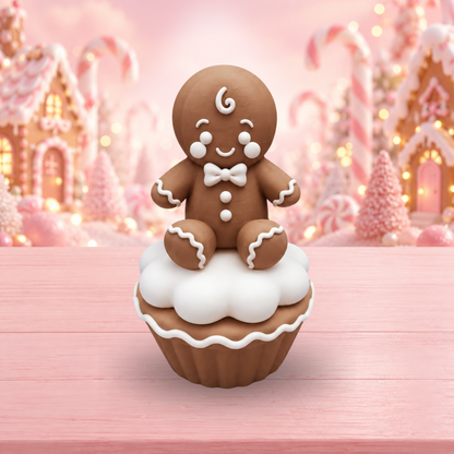 Gingerbread Cupcake and Topper