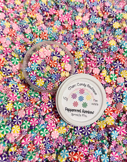 Rainbow Peppermint Sprinkles, Fake Peppermint Sprinkles