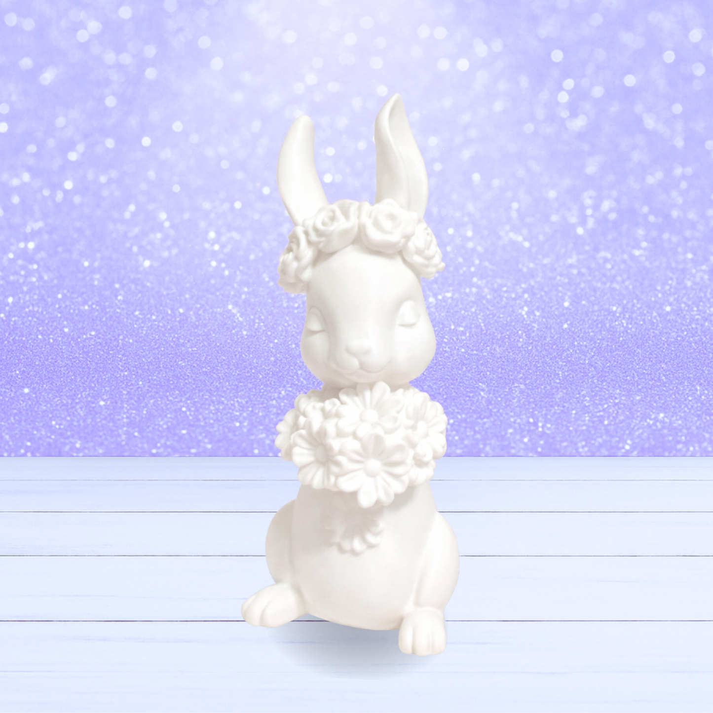 3D Mesh File - MEMBERS ONLY - Pretty Bunny with Flowers