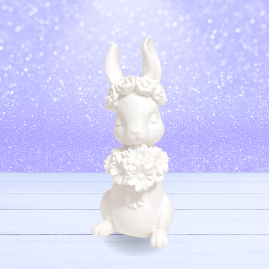 3D Mesh File - MEMBERS ONLY - Pretty Bunny with Flowers