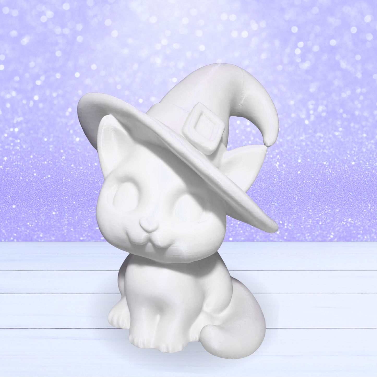 3D Mesh File - MEMBERS ONLY - Kitty in a Witch Hat -
