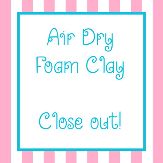 Air Dry Foam Clay - 450 Grams - Close Out Item