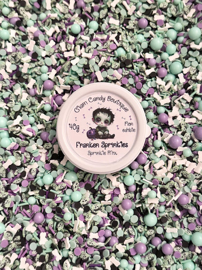 Franken Sprinkles, Fake HalloweenSprinkles, 40 Grams