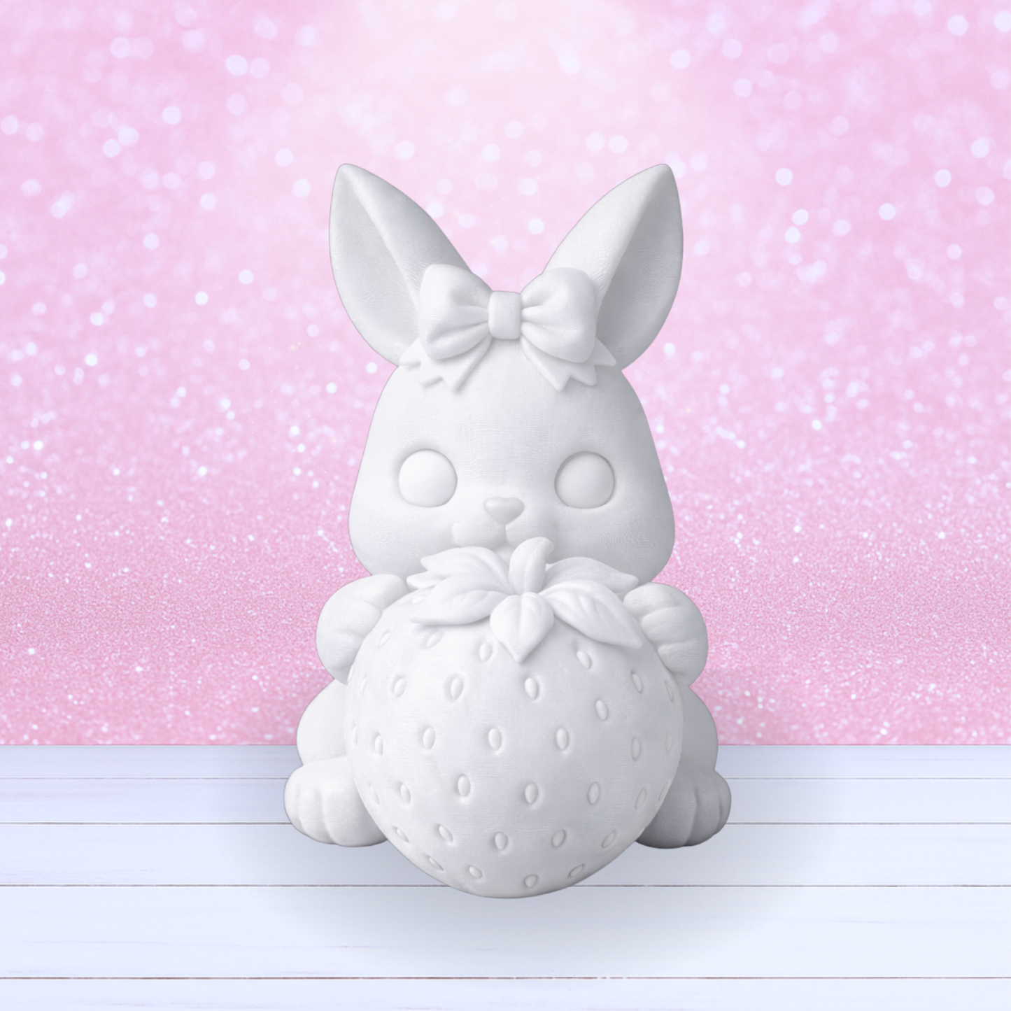 Bunny with a Strawberry - Made-to-Order