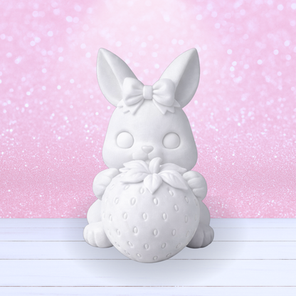Bunny with a Strawberry - Made-to-Order
