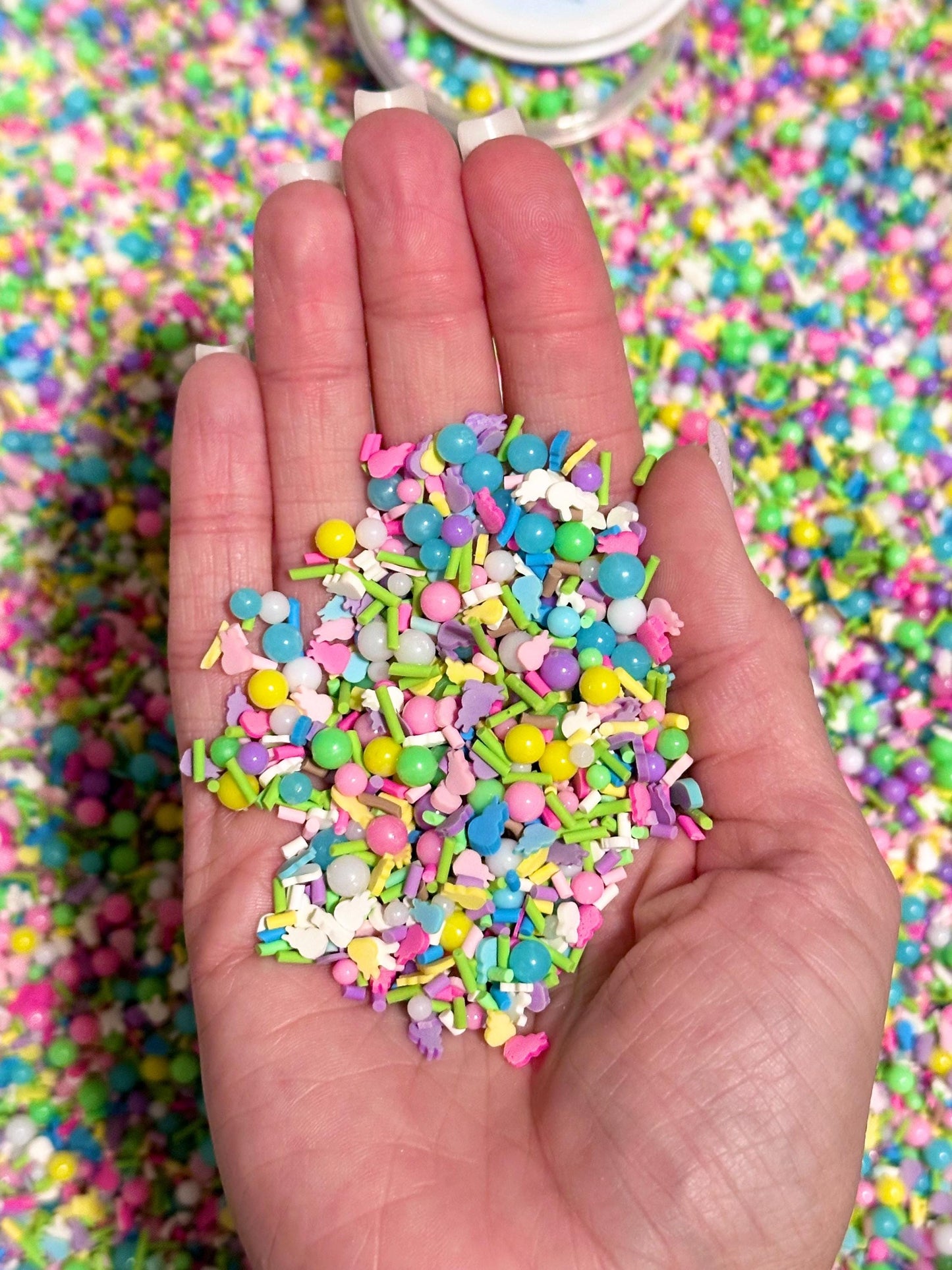 Bunny Bait Sprinkles, Fake Easter Sprinkles, Ball Sprinkles, 40 Grams