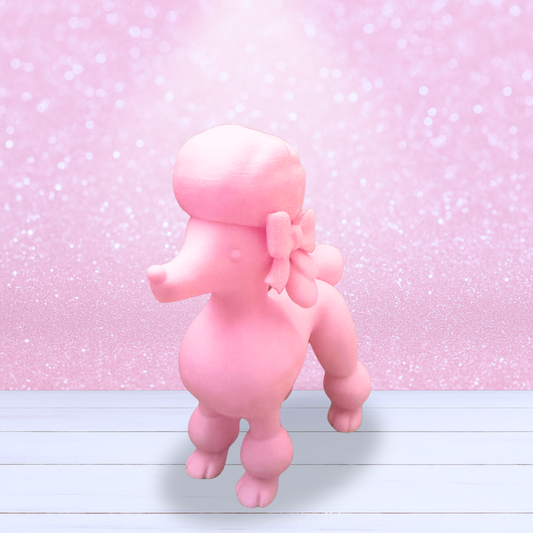 3D Printed - Pink Poodle Figurine - Pre-Order - Available Soon!