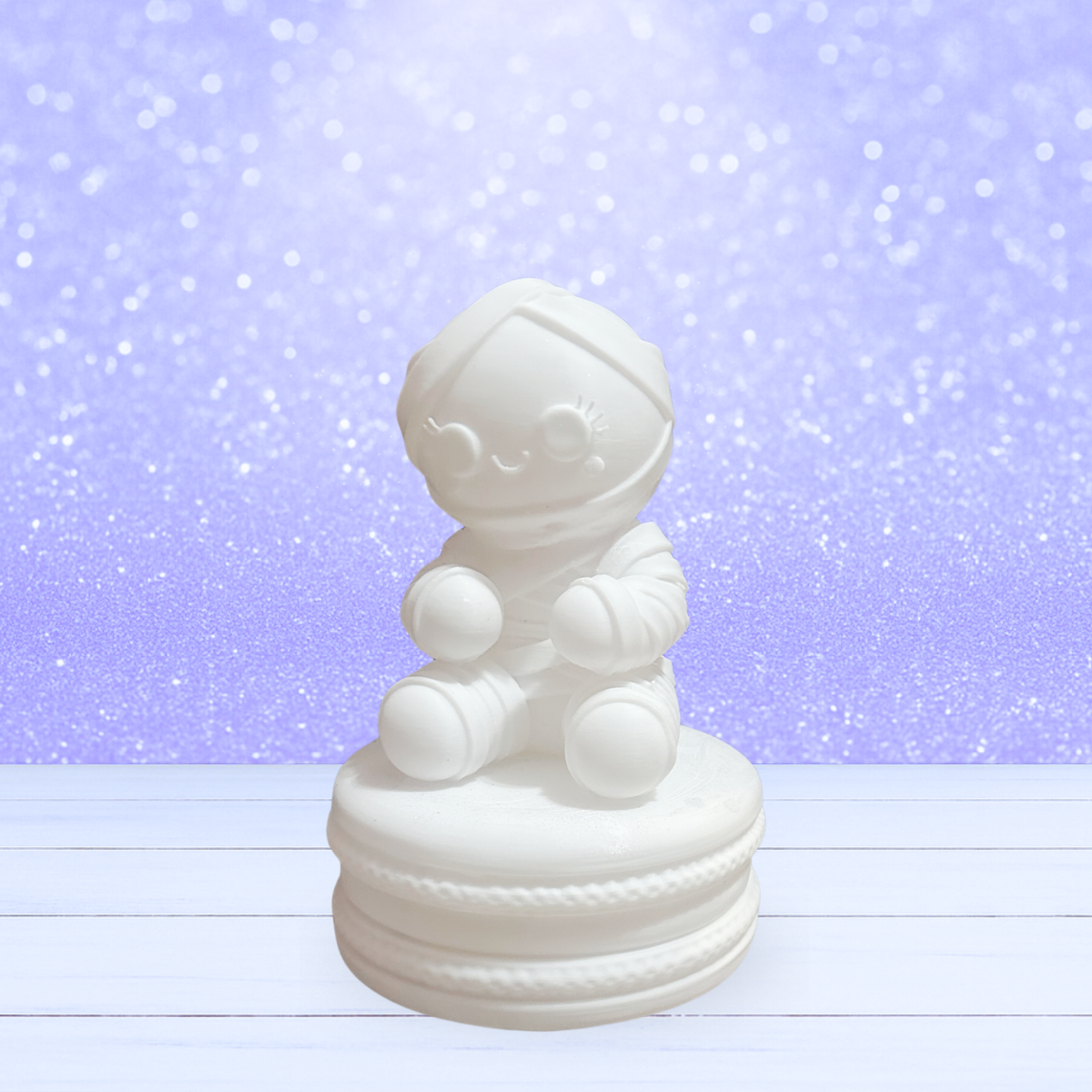 3D Mesh File - Mummy Gingie on a Macaron