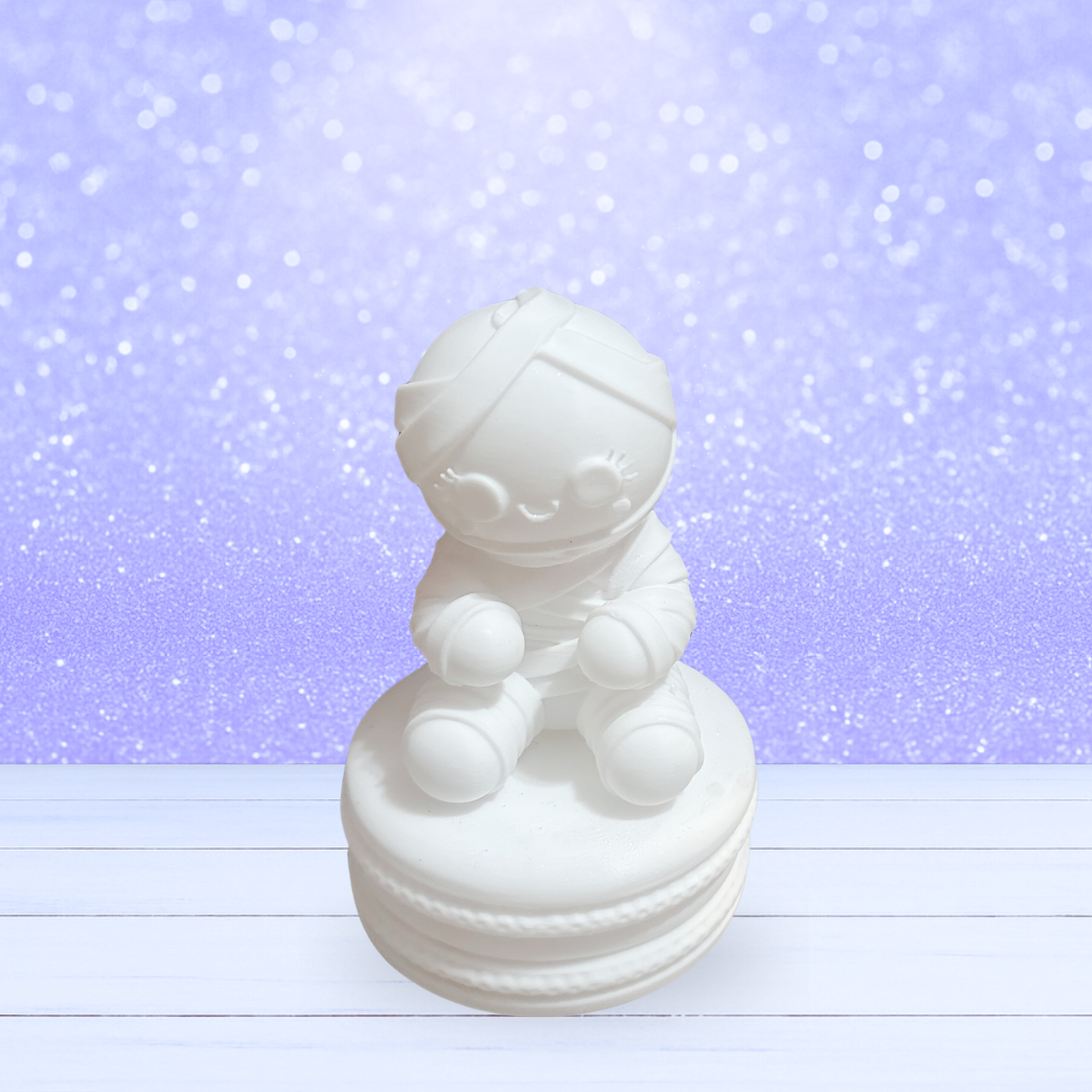 3D Mesh File - Mummy Gingie on a Macaron