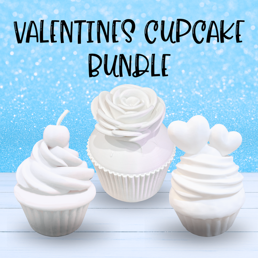 3D Mesh File - Bundle - MEMBERS ONLY - Valentine's Cupcakes