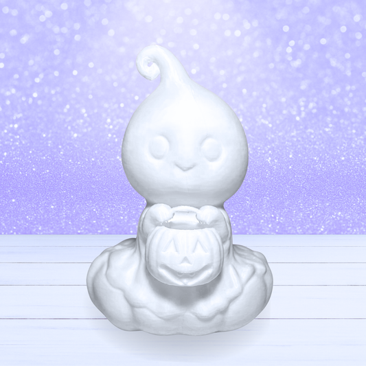 3D Mesh File - MEMBERS ONLY - Little Ghost on a Pumpkin -