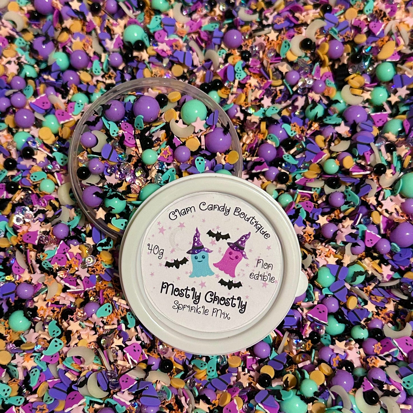 Mostly Ghostly Sprinkles, Fake HalloweenSprinkles, 40 Grams
