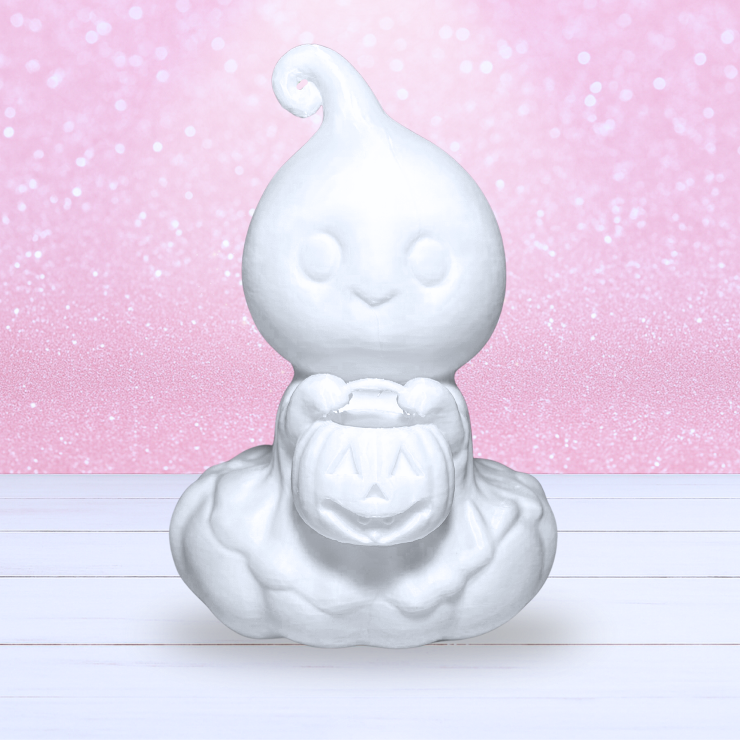 Paintable Ghost on a Pumpkin - Reserved for Sarah Tracey