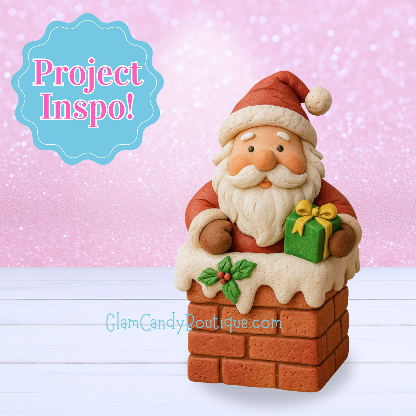 Santa in Chimney - Made-to-Order
