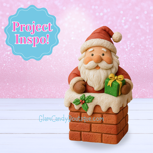 Santa in Chimney - Made-to-Order