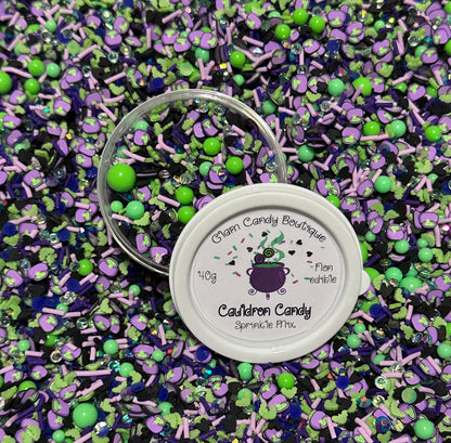 Cauldron Candy Sprinkles, Fake HalloweenSprinkles, 40 Grams
