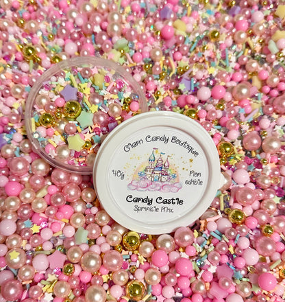 Candy Castle Sprinkles, Fake Sprinkle Mix, Pastel Sprinkles, 40 Grams