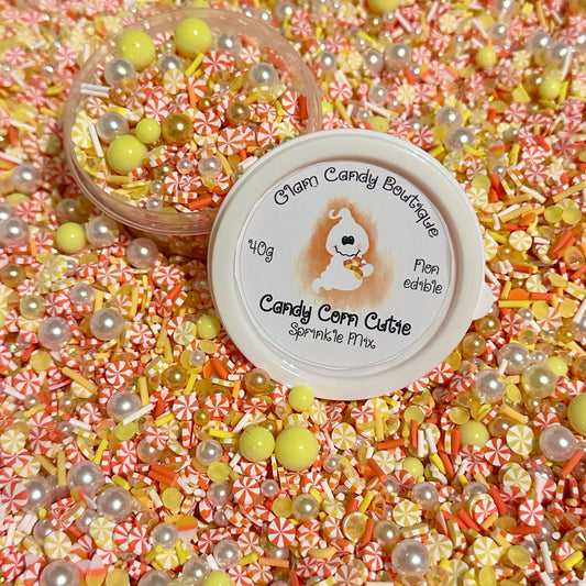 Candy Corn Cutie Sprinkles, Fake Sprinkles, 40 Grams