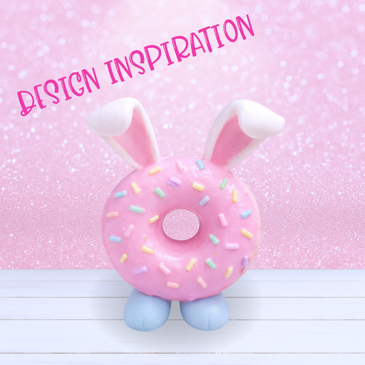 Bunny Ear Donut with Feet - Made-to-Order - Up to 2 Week Creation Time