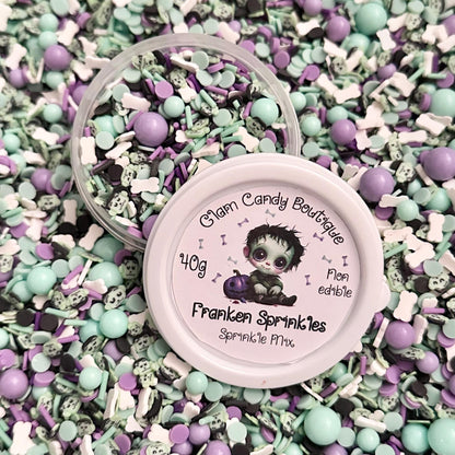 Franken Sprinkles, Fake HalloweenSprinkles, 40 Grams