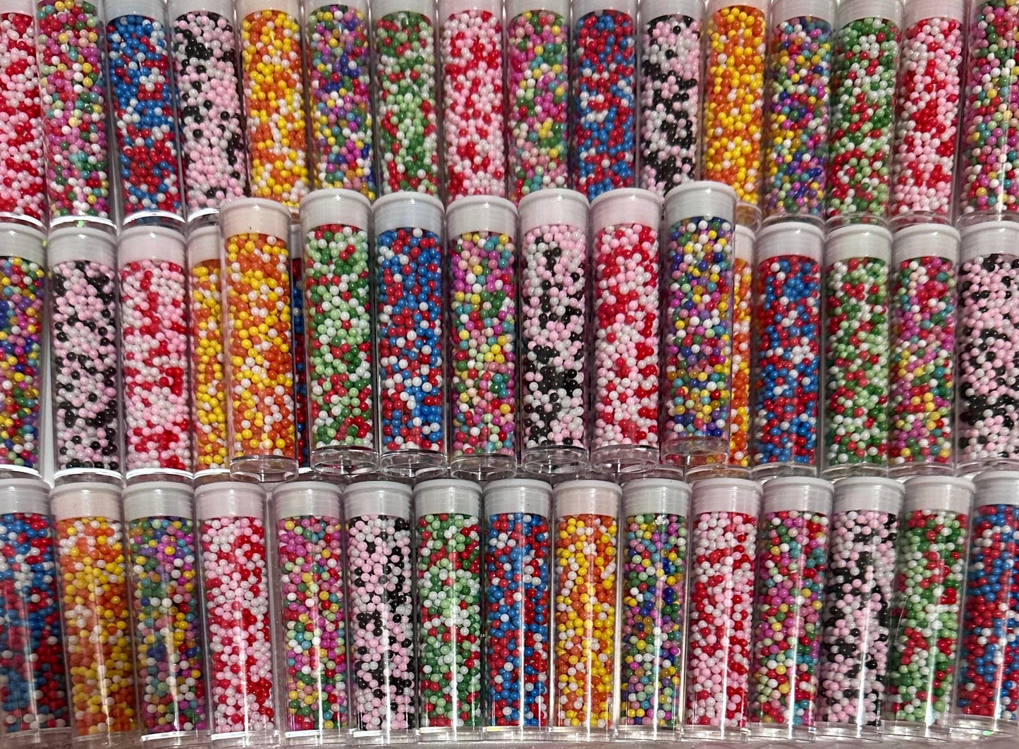 Variety Bundle of Fake Non Pareils - Rainbow Non Pareils, Pink Non Pareils, 4th July Non Pairels, Christmas Non Pareils
