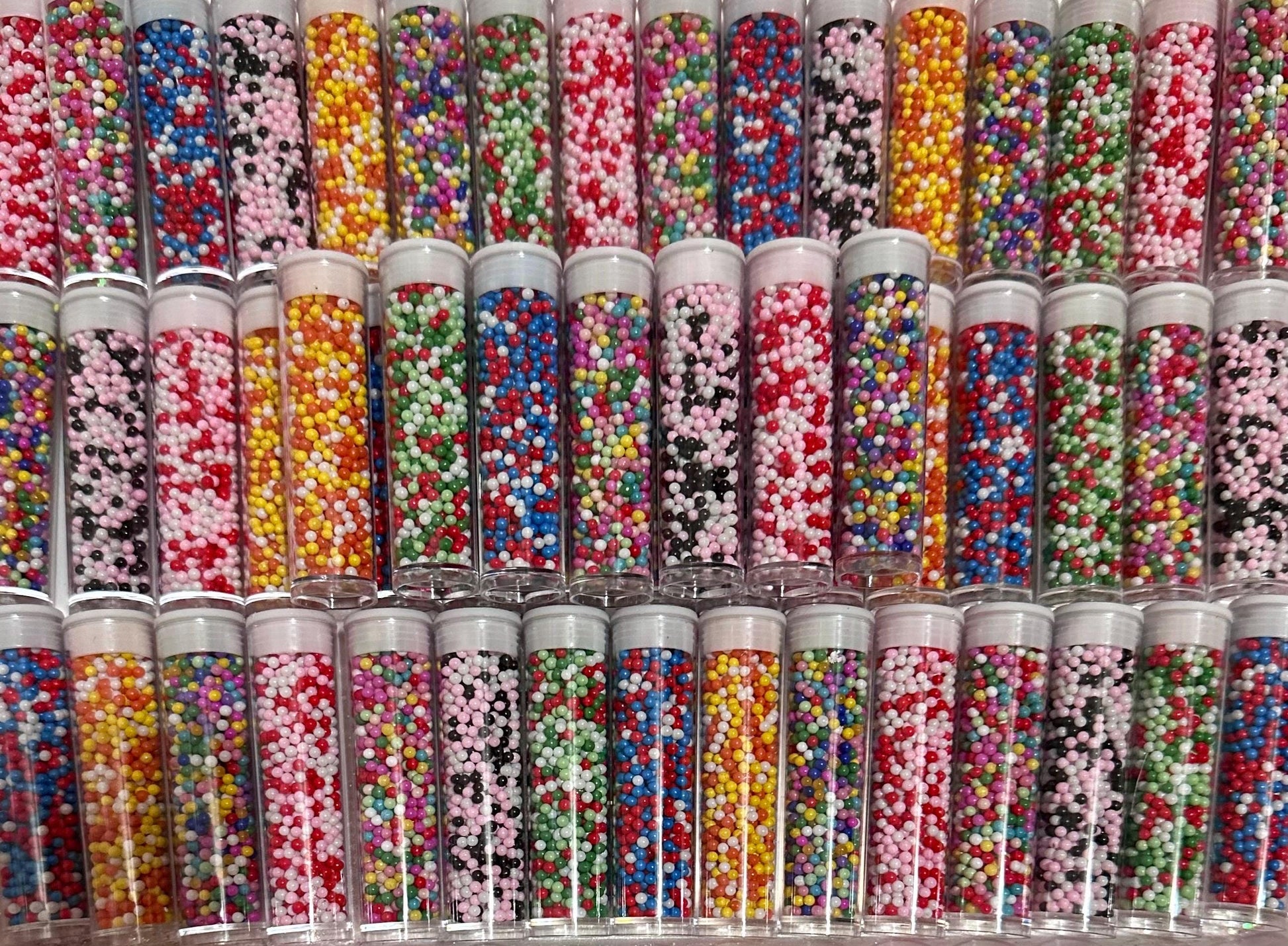 Variety Bundle of Fake Non Pareils - Rainbow Non Pareils, Pink Non Pareils, 4th July Non Pairels, Christmas Non Pareils