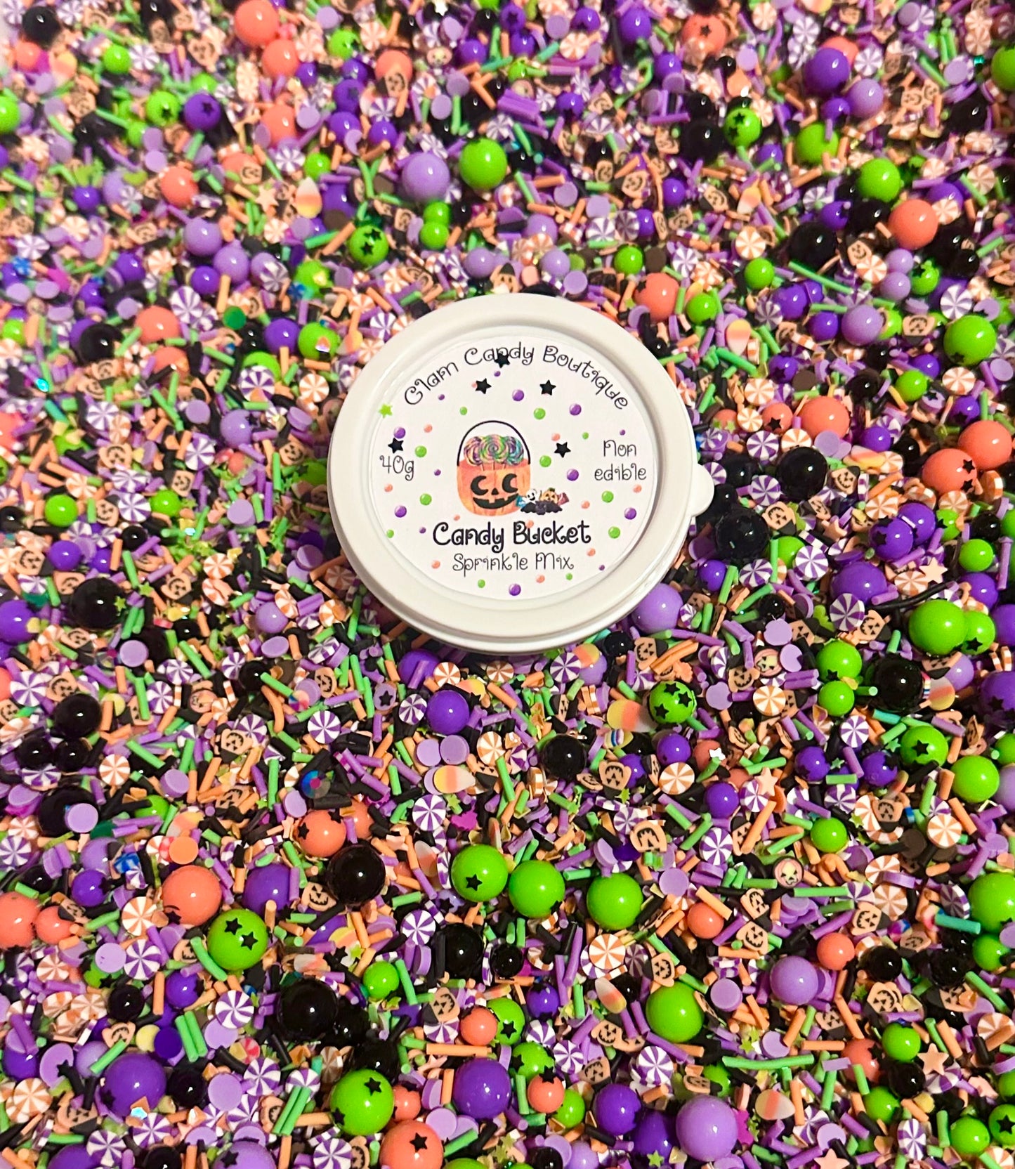 Candy Bucket Sprinkles, Fake HalloweenSprinkles, 40 Grams