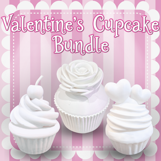 3D Mesh File - Bundle - MEMBERS ONLY - Valentine's Cupcakes