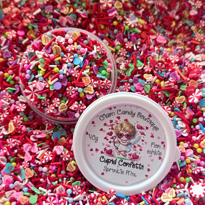 Cupid Confetti, Valentines Day Fake Sprinkles, 40 Grams