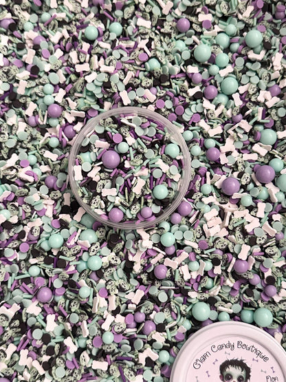 Franken Sprinkles, Fake HalloweenSprinkles, 40 Grams