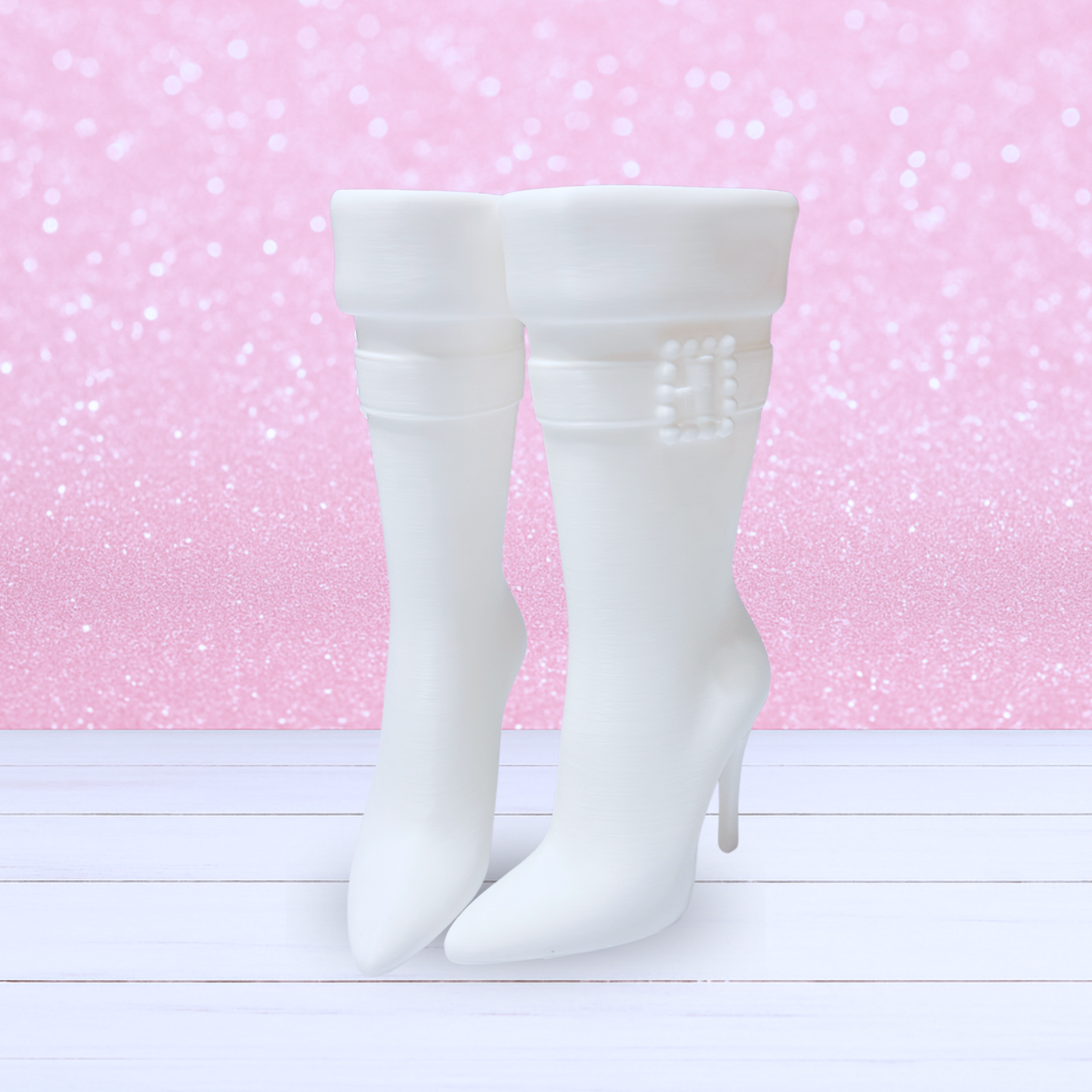 Mrs Claus Sassy Boots - Made-to-Order - Set of 2 Left and Right