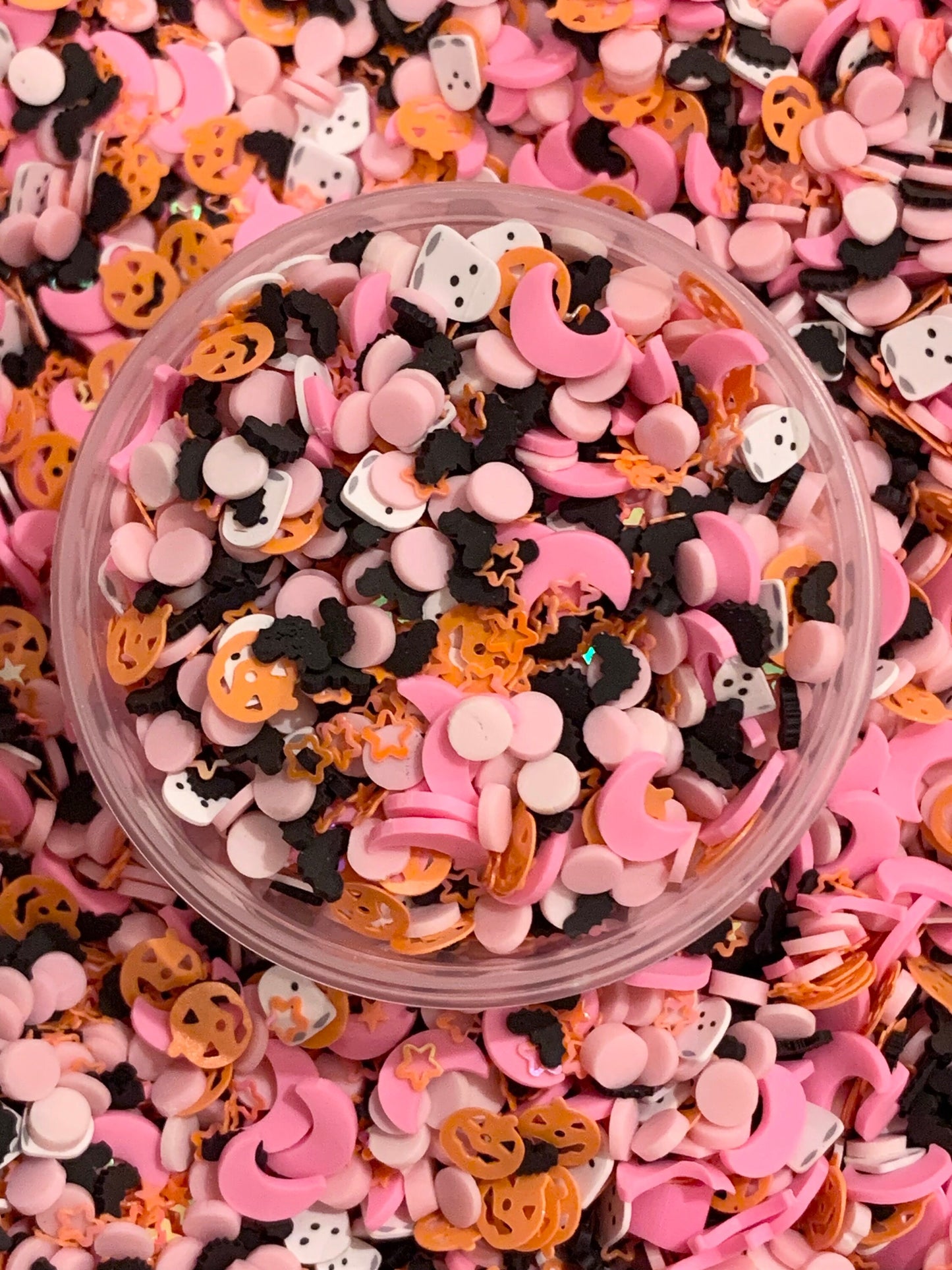 Girly Ghoul Sprinkles, Pink Halloween Sprinkles, Fake Sprinkles