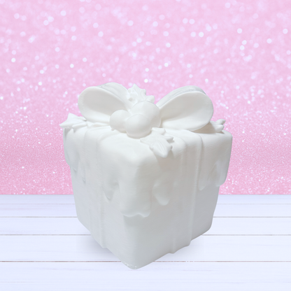 Frosty Present with Ribbon and Holly - Made-to-Order