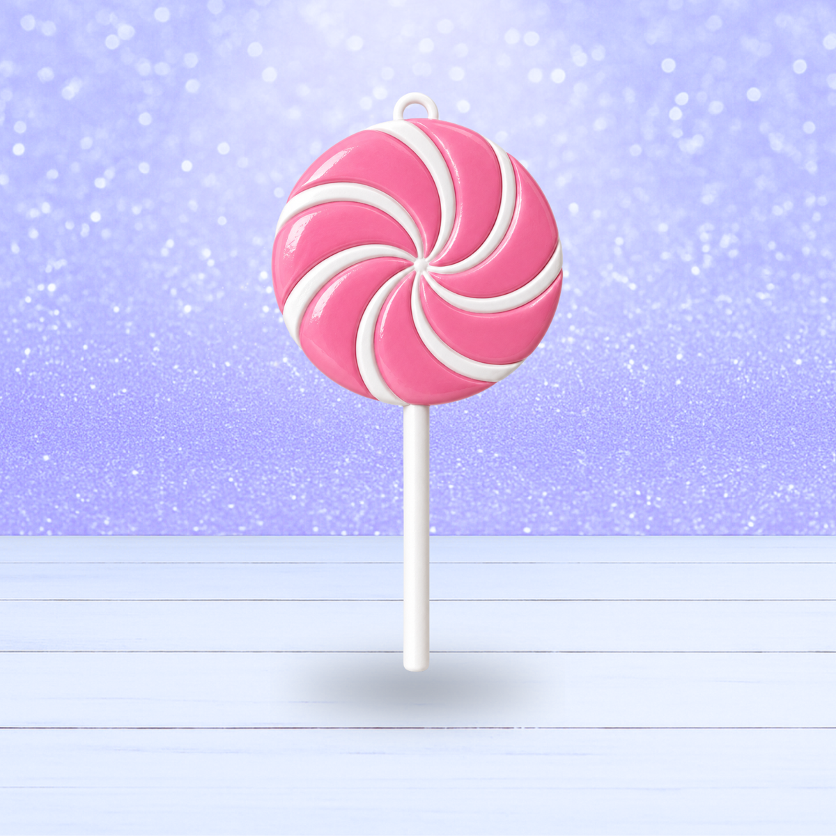 3D Mesh File - Peppermint Lollipop 2 Color
