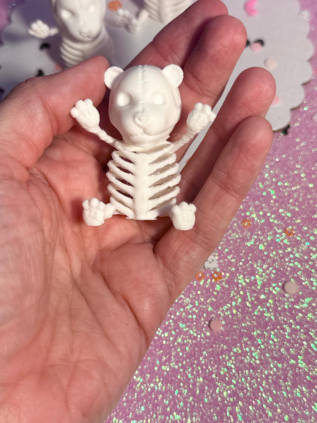 Mini Skeleton Bears Set of 6