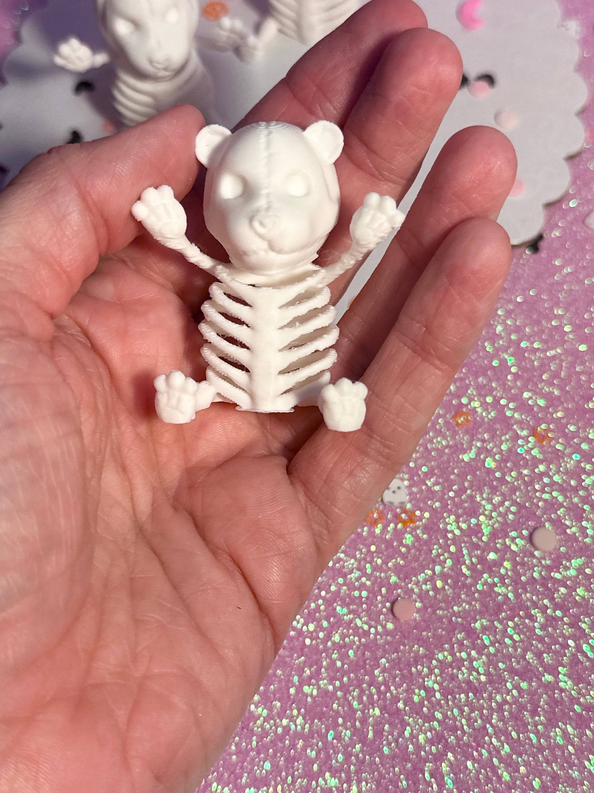 Mini Skeleton Bears Set of 6