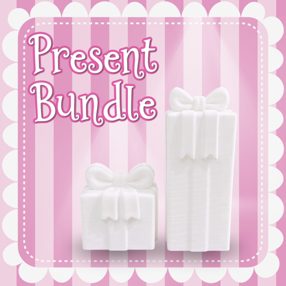3D Mesh File - BUNDLE - Tall and Short Presents - Hanging Ribbons