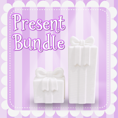 3D Mesh File - BUNDLE - Tall and Short Presents - Hanging Ribbons
