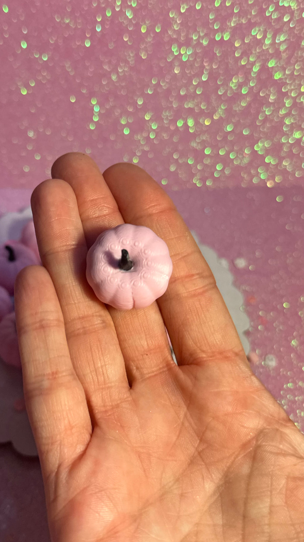 Mini Pink Pumpkins - Set of 8