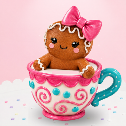 3D Mesh File - Gingerbread in Whimsical Cup