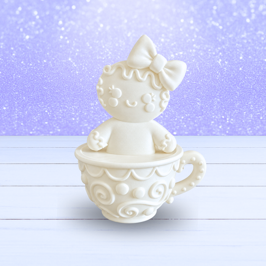 3D Mesh File - Gingerbread in Whimsical Cup