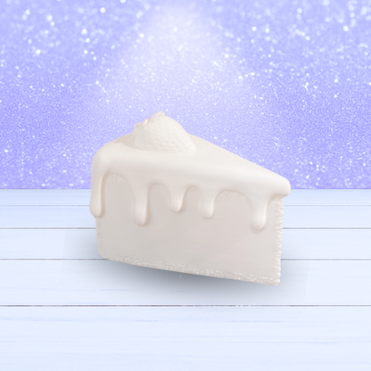 3D Mesh File - Pie Slice - Cheesecake Drip Strawberry