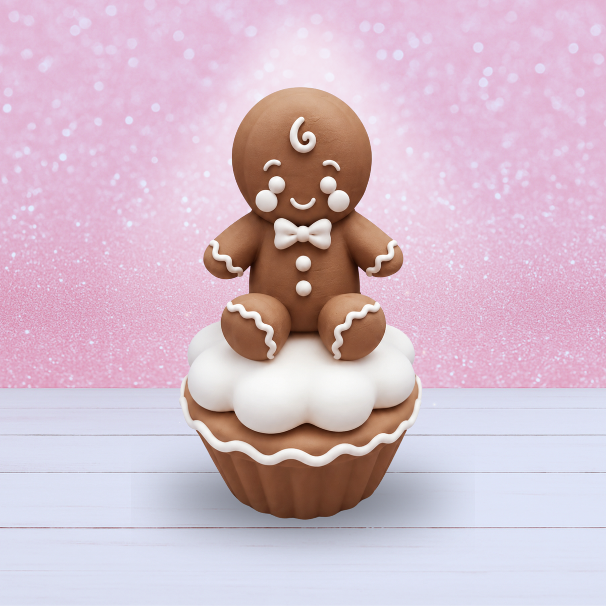 Gingerbread Cupcake and Topper