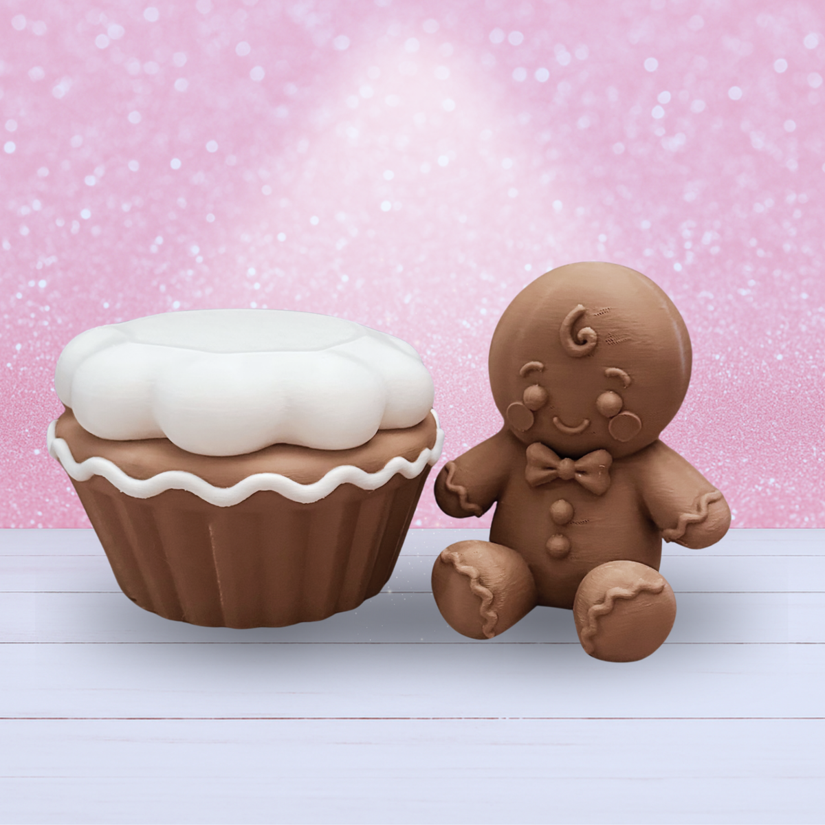 Gingerbread Cupcake and Topper