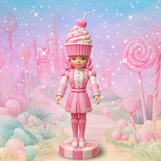 Giant Nutcracker File - MEMBERS ONLY - Cupcake Head Girl Nutcracker