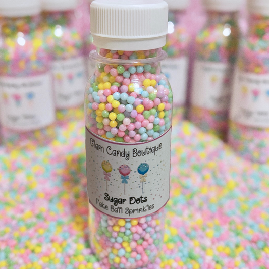 Sugar Dots - Fake Non Pareils - Pastel Ball Sprinkles - 60 Grams