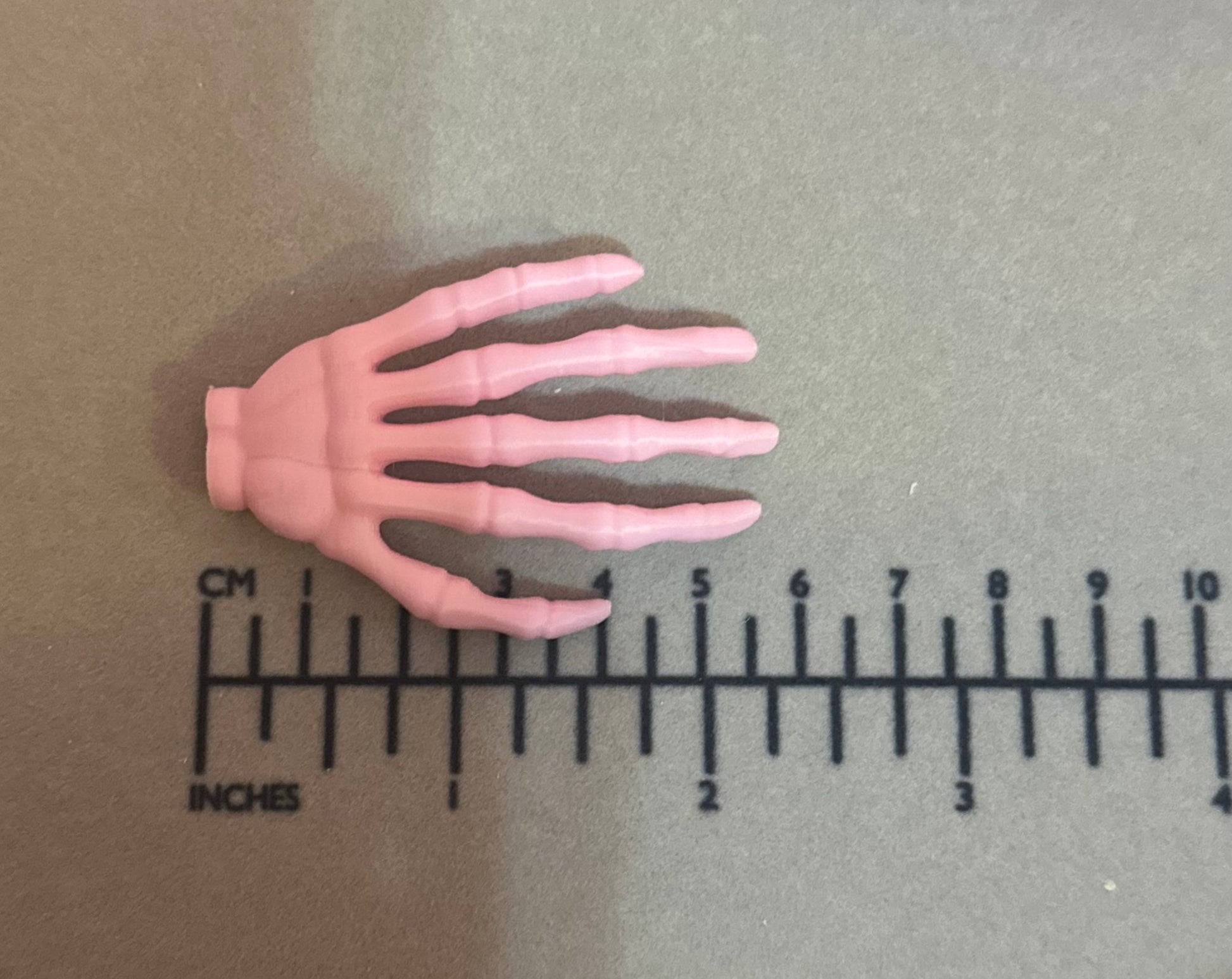 Mini Light Pink Skeleton Hands - Set of 8