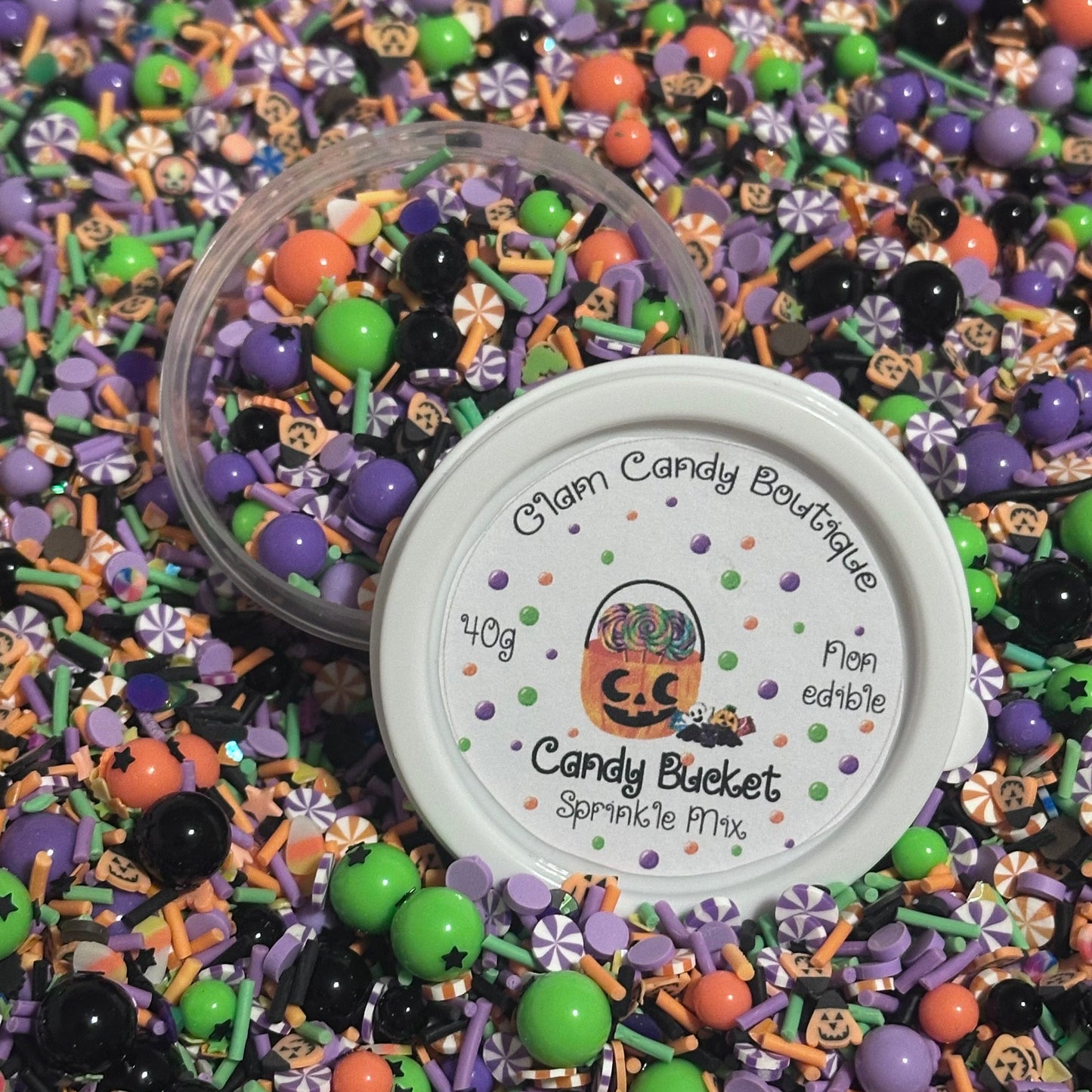 Candy Bucket Sprinkles, Fake HalloweenSprinkles, 40 Grams